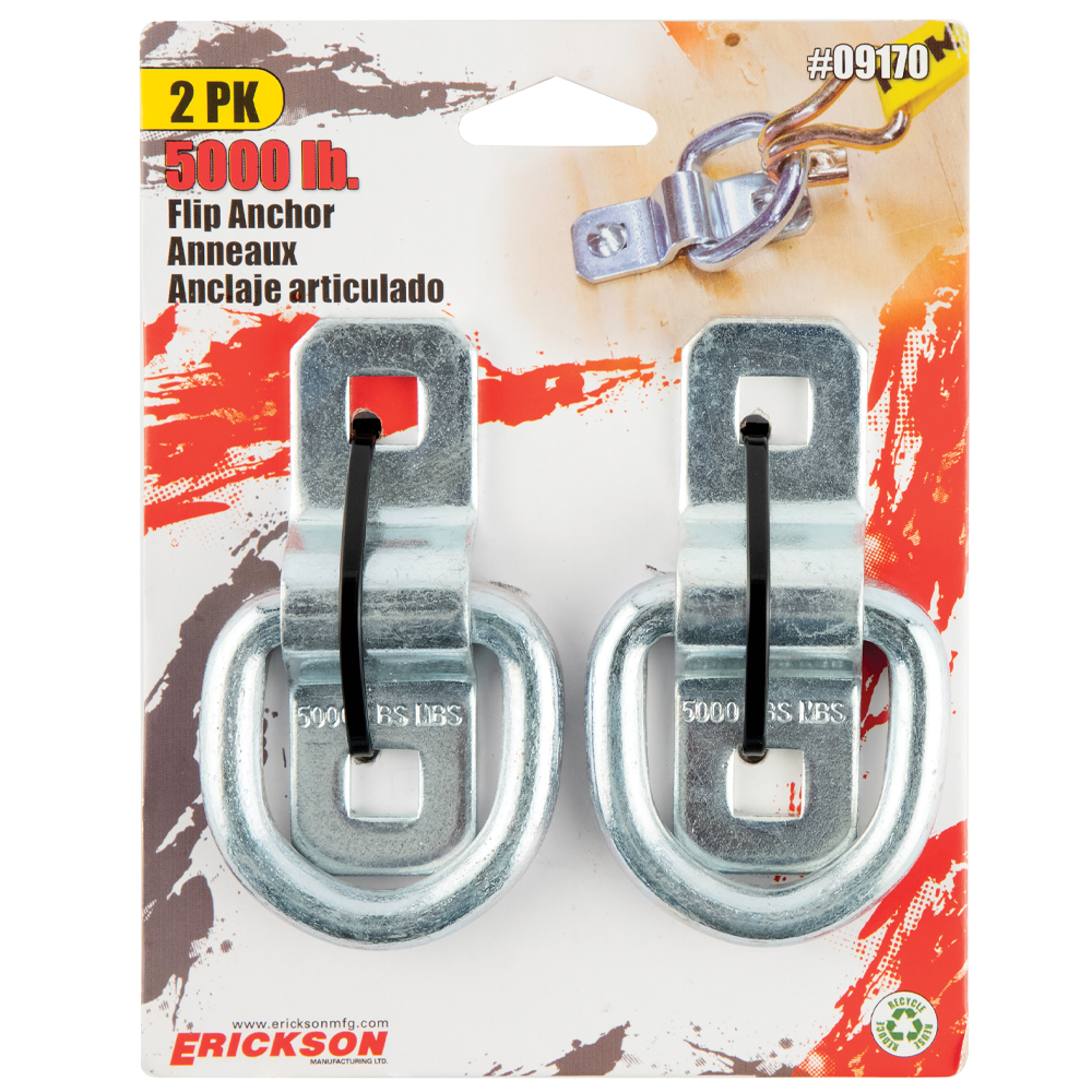 Erickson 5,000 Lb.-Rated Flip-Style Anchor Ring