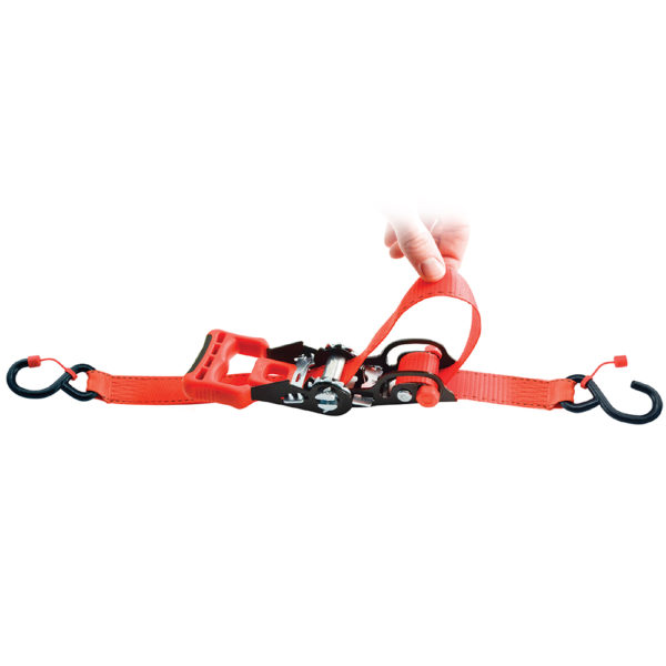 1.25″ x 14′ 2000 lb. Sliding Ratchet Straps with Cap Lock® Hooks