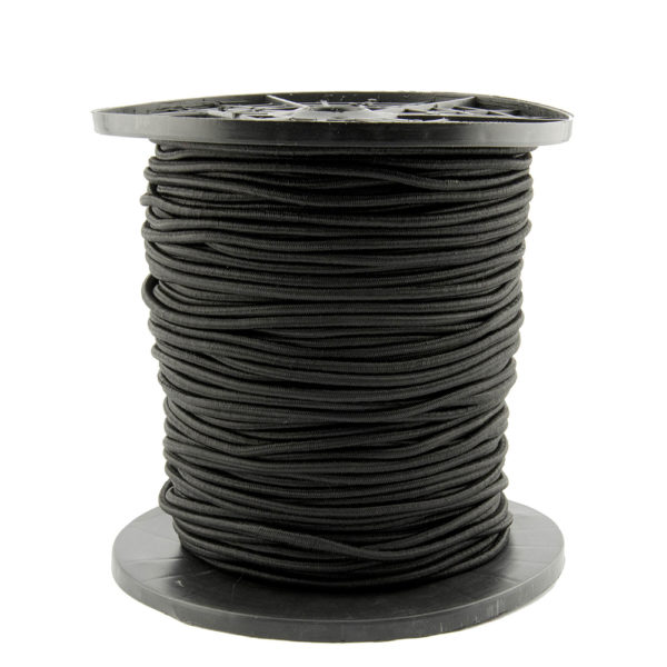 3/16″ x 500′ Rolls of Black Bungey Cord Erickson Manufacturing