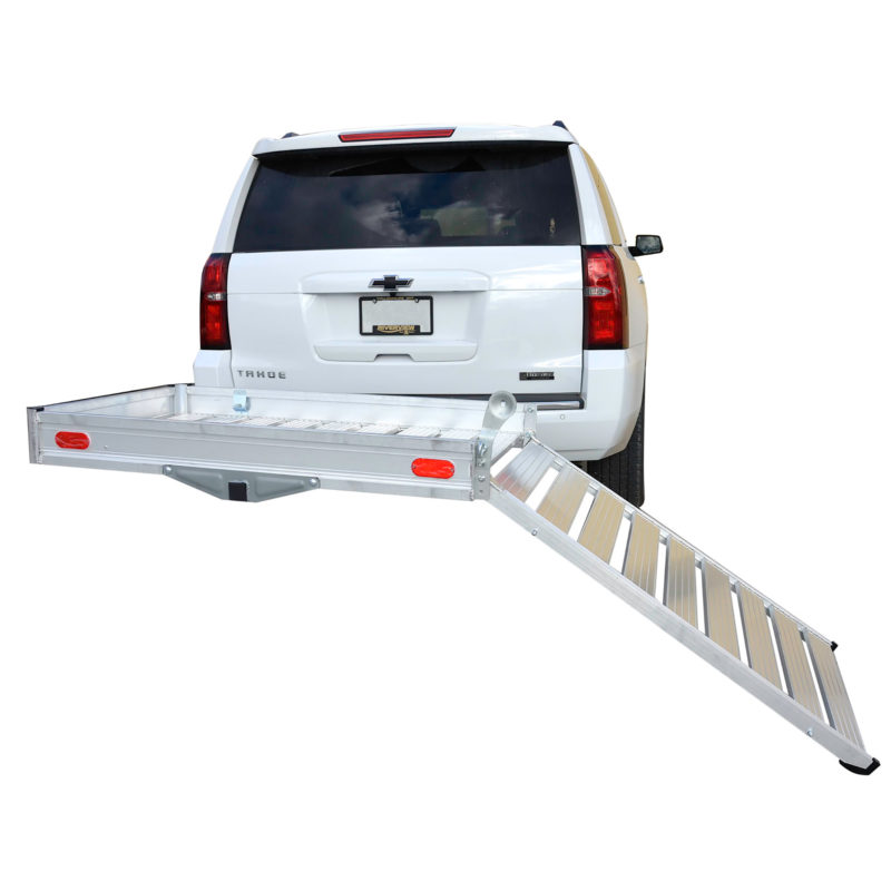 Deluxe Aluminum Cargo Carrier with Ramp 400 lb. Rated Erickson